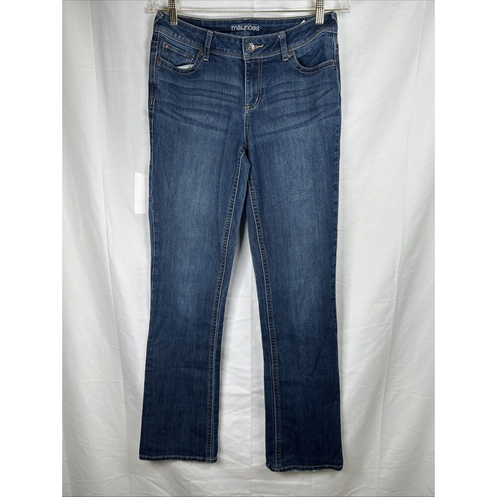 Maurice’s Bootcut Jeans Women’s Size 7/8 LONG Mid Rise Mid Wash 34” Inseam